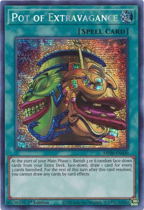 Pot of Extravagance - MP20-EN030 - Prismatic Secret Rare