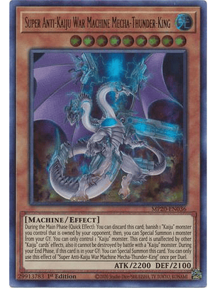 Super Anti-Kaiju War Machine Mecha-Thunder-King - MP20-EN036 - Ultra Rare