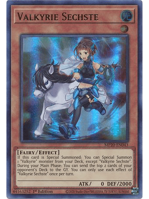 Valkyrie Sechste - MP20-EN043 - Ultra Rare