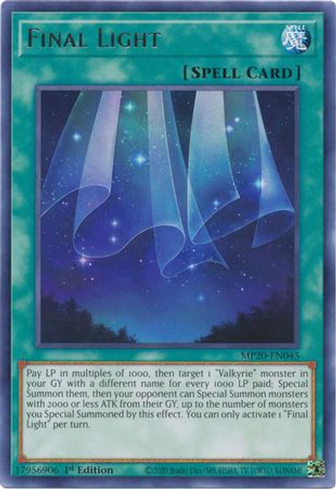 Final Light - MP20-EN045 - Rare 