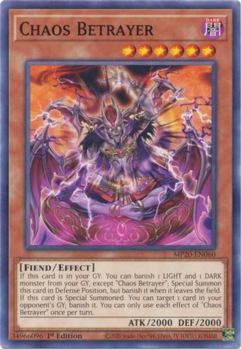 Chaos Betrayer - MP20-EN060 - Common