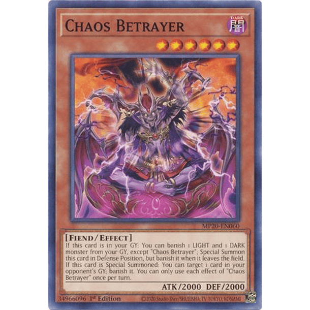 Chaos Betrayer - MP20-EN060 - Common