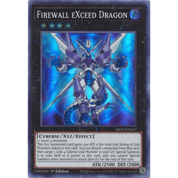 Firewall eXceed Dragon - MP20-EN067 - Super Rare