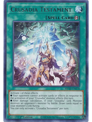 Crusadia Testament - MP20-EN078 - Rare