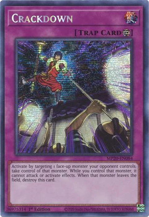 Crackdown - MP20-EN084 - Prismatic Secret Rare