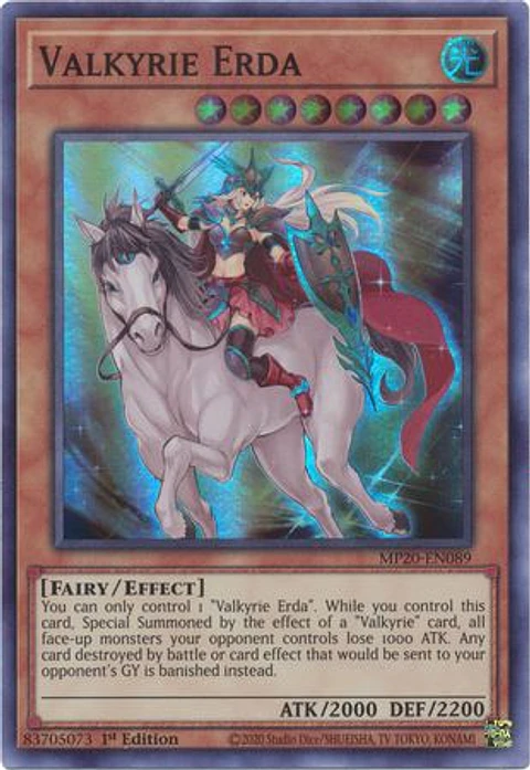 Valkyrie Erda - MP20-EN089 - Super Rare