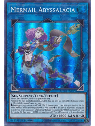 Mermail Abyssalacia - MP20-EN095 - Super Rare
