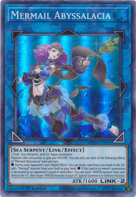 Mermail Abyssalacia - MP20-EN095 - Super Rare