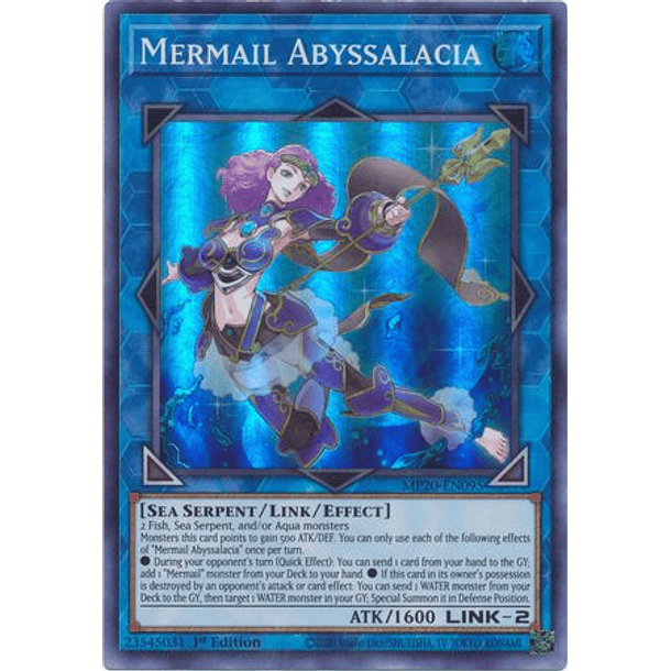 Mermail Abyssalacia - MP20-EN095 - Super Rare