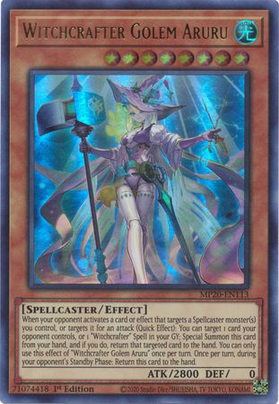 Witchcrafter Golem Aruru - MP20-EN113 - Ultra Rare 1