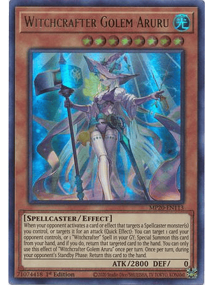 Witchcrafter Golem Aruru - MP20-EN113 - Ultra Rare