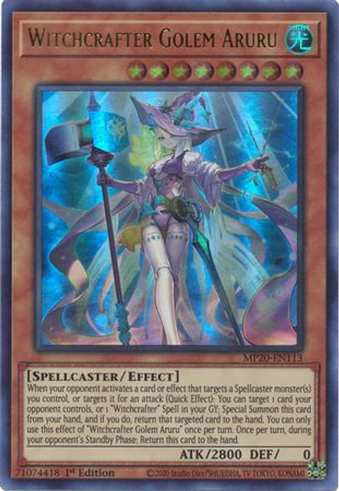 Witchcrafter Golem Aruru - MP20-EN113 - Ultra Rare