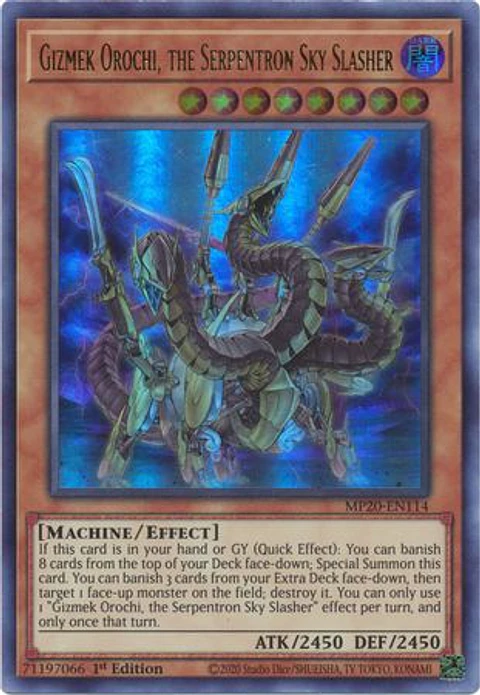 Gizmek Orochi, the Serpentron Sky Slasher - MP20-EN114 - Ultra Rare