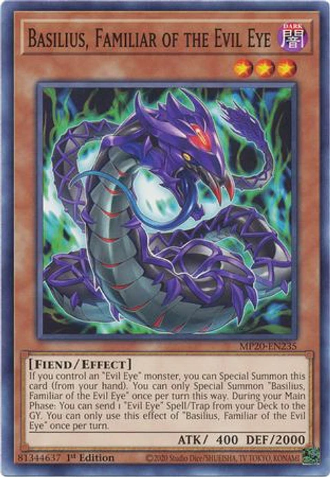 Basilius, Familiar of the Evil Eye - MP20-EN235 - Common