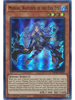 Medusa, Watcher of the Evil Eye - MP20-EN233 - Ultra Rare