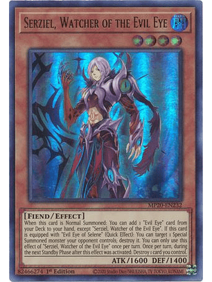 Serziel, Watcher of the Evil Eye - MP20-EN232 - Ultra Rare