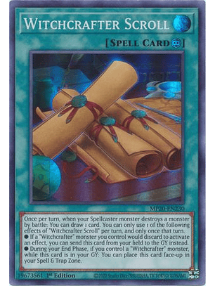 Witchcrafter Scroll - MP20-EN230 - Super Rare