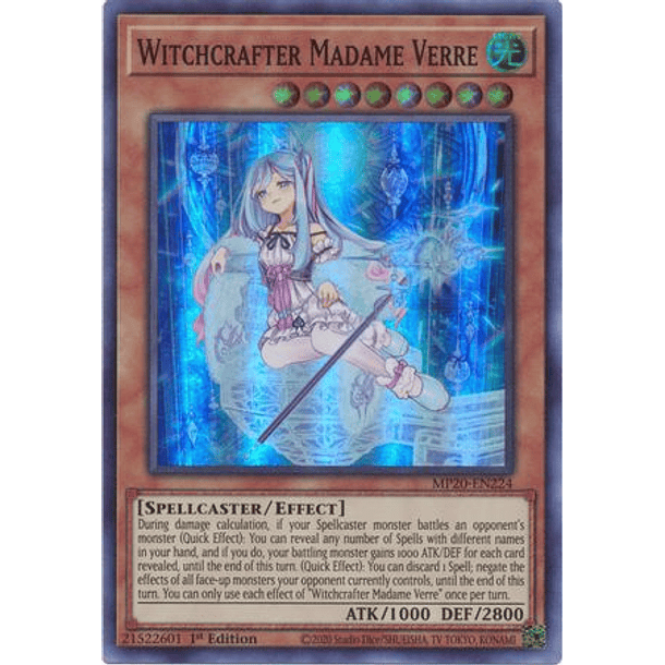 Witchcrafter Madame Verre - MP20-EN224 - Super Rare