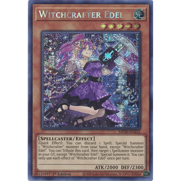 Witchcrafter Edel - MP20-EN222 - Prismatic Secret Rare