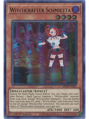Witchcrafter Schmietta - MP20-EN221 - Ultra Rare 