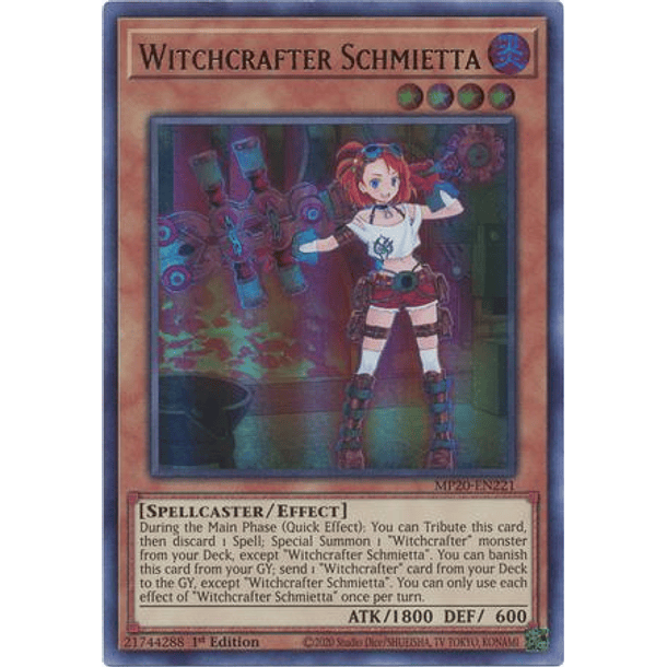 Witchcrafter Schmietta - MP20-EN221 - Ultra Rare 