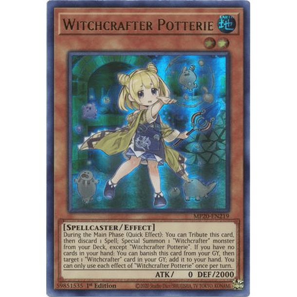 Witchcrafter Potterie - MP20-EN219 - Ultra Rare