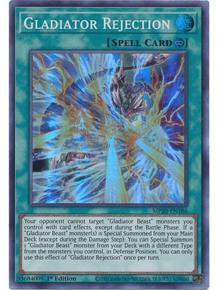 Gladiator Rejection - MP20-EN186 - Super Rare 