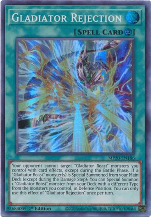 Gladiator Rejection - MP20-EN186 - Super Rare 