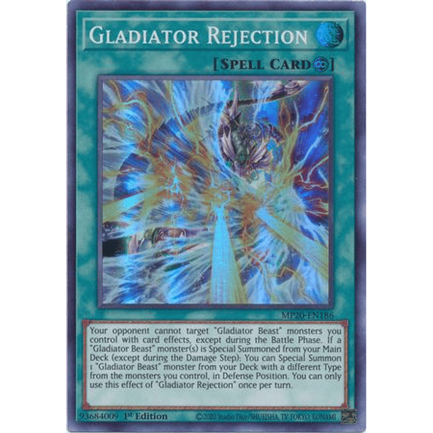 Gladiator Rejection - MP20-EN186 - Super Rare 