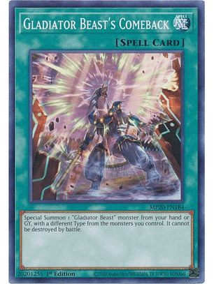 Gladiator Beast's Comeback - MP20-EN184 - Common