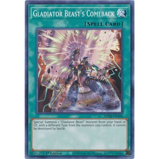 Gladiator Beast's Comeback - MP20-EN184 - Common