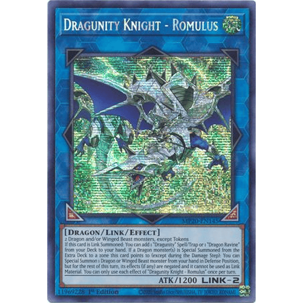 Dragunity Knight - Romulus - MP20-EN145 - Prismatic Secret Rare