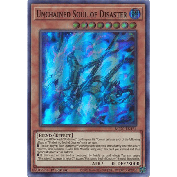 Unchained Soul of Disaster - MP20-EN154 - Super Rare