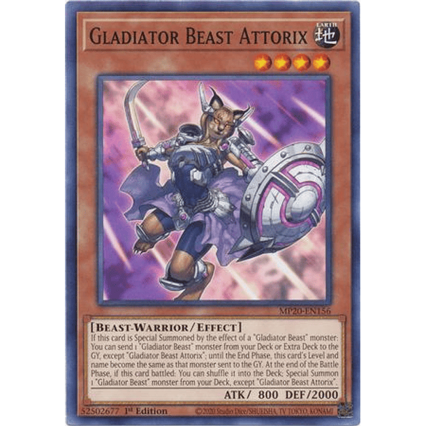 Gladiator Beast Attorix - MP20-EN156 - Common 