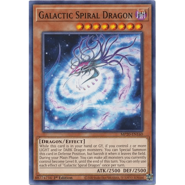 Galactic Spiral Dragon - MP20-EN160 - Common