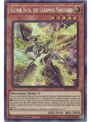 Gizmek Yata, the Gleaming Vanguard - MP20-EN163 - Prismatic Secret Rare