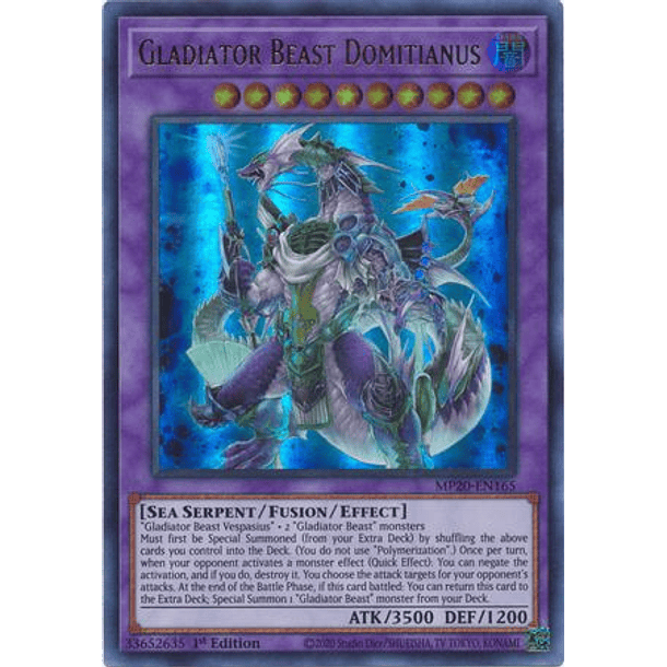 Gladiator Beast Domitianus - MP20-EN165 - Ultra Rare