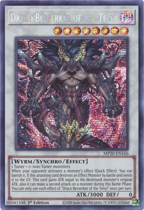 Draco Berserker of the Tenyi - MP20-EN166 - Prismatic Secret Rare 