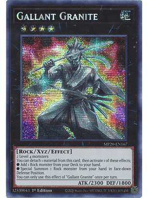 Gallant Granite - MP20-EN167 - Prismatic Secret Rare