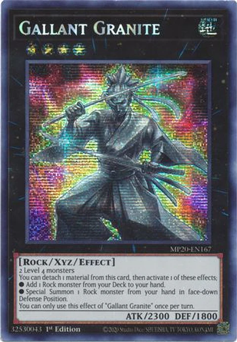 Gallant Granite - MP20-EN167 - Prismatic Secret Rare