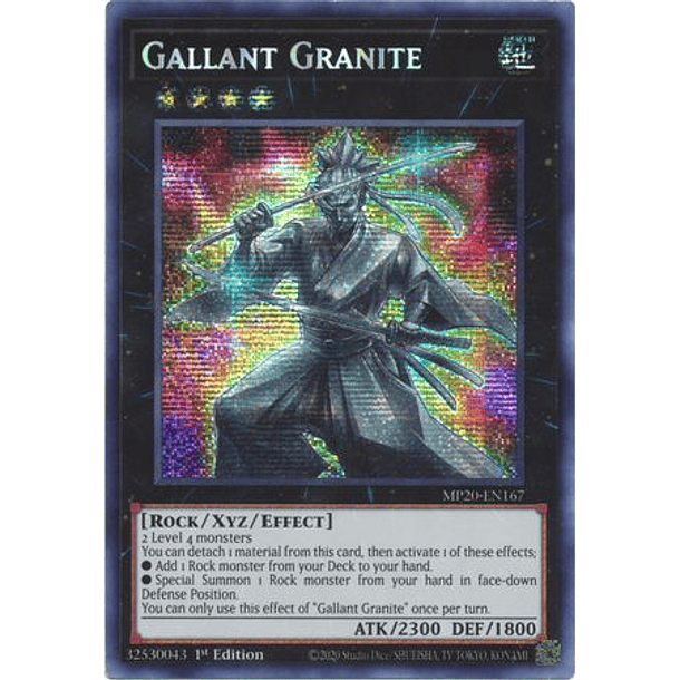 Gallant Granite - MP20-EN167 - Prismatic Secret Rare