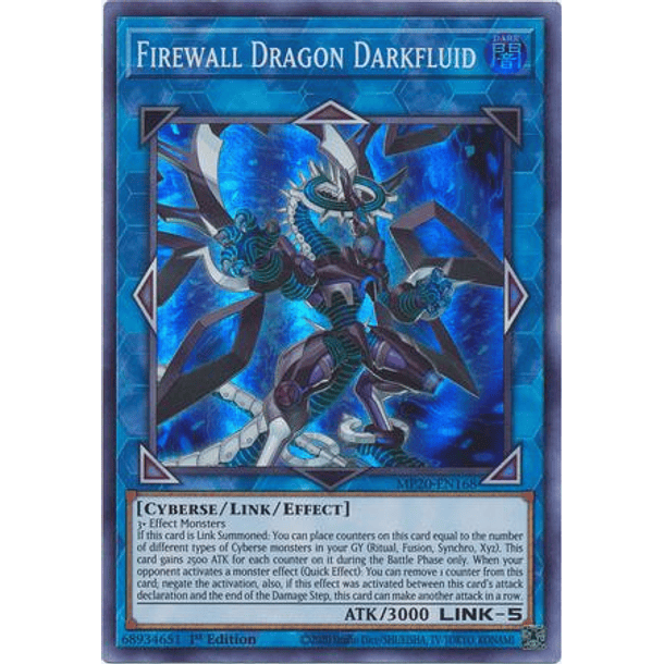 Firewall Dragon Darkfluid - MP20-EN168 - Super Rare 