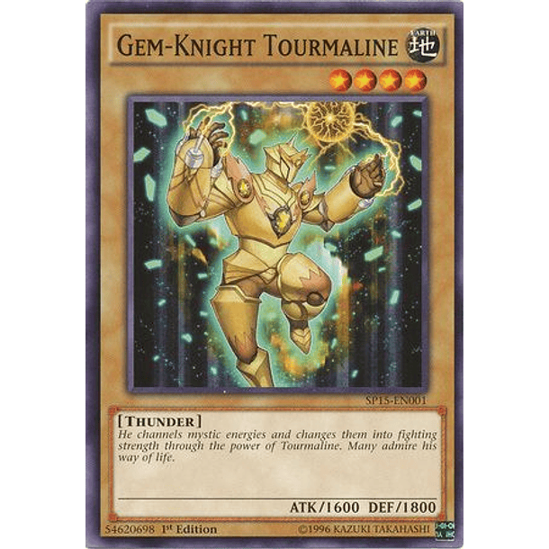 Gem-Knight Tourmaline - SP15-EN001 - Common