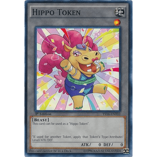 Hippo Token (Yellow) - YS16-ENT02 - Common