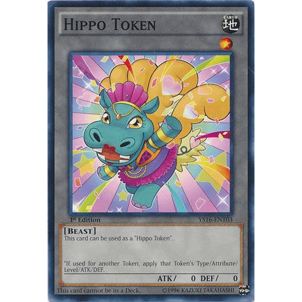 Hippo Token (Blue) - YS16-ENT03 - Common