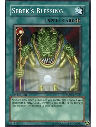 Sebek's Blessing - SD09-EN020 - Common