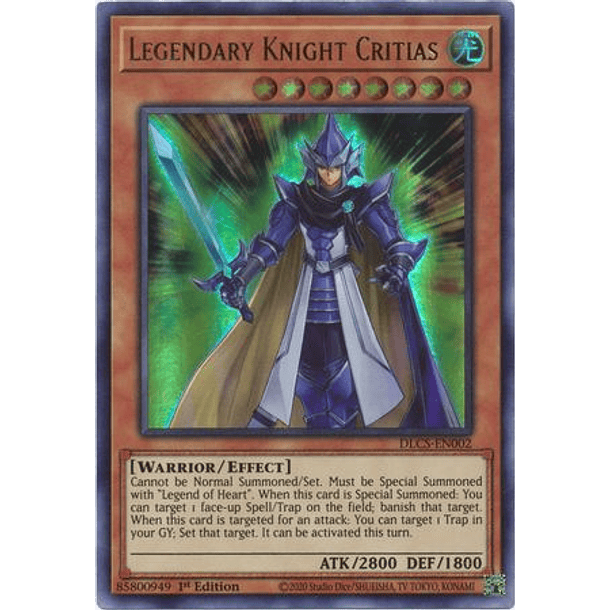 Legendary Knight Critias - DLCS-EN002 - Ultra Rare