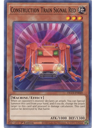 Construction Train Signal Red - DLCS-EN040 - Common 