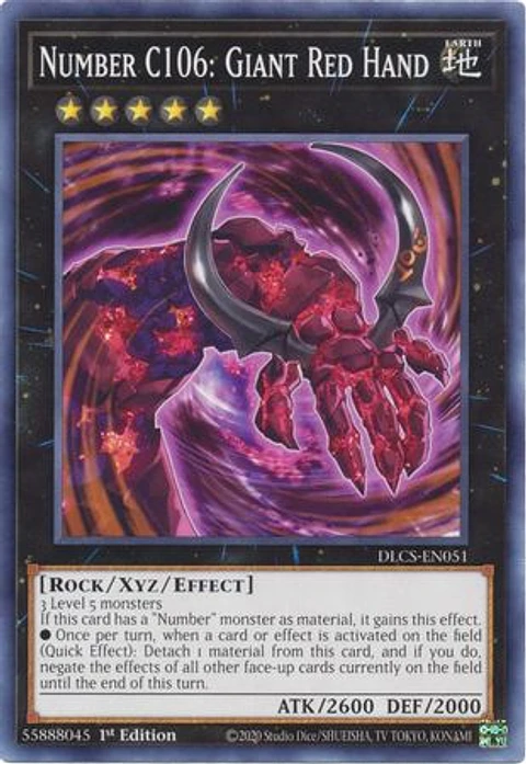 Number C106: Giant Red Hand - DLCS-EN051 - Common 