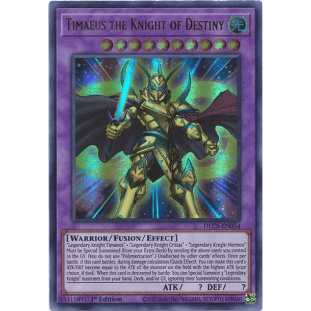 Timaeus the Knight of Destiny - DLCS-EN054 - Ultra Rare